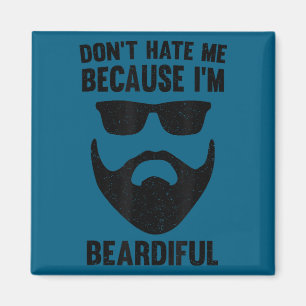 Aimant Ne m'haïssez pas parce que je suis barbu Design