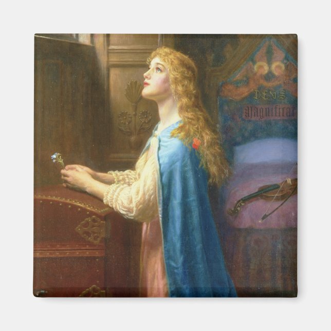 Aimant 'Ne m'oublie pas' (huile sur toile) (Devant)
