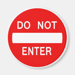 Aimant Ne pas entrer de signe (aimant)