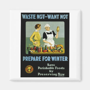 Aimant Ne pas gaspiller - Ne pas vouloir ~ Se préparer po