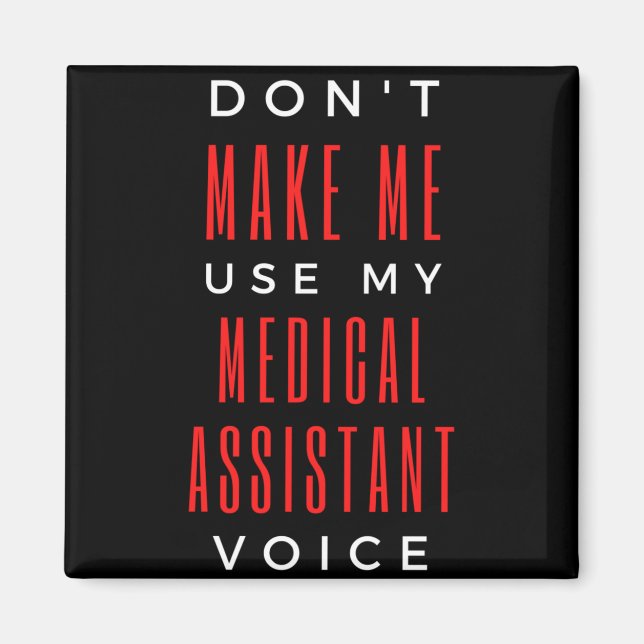 Aimant Ne pas m'obliger à utiliser ma voix d'Assistant Mé (Devant)