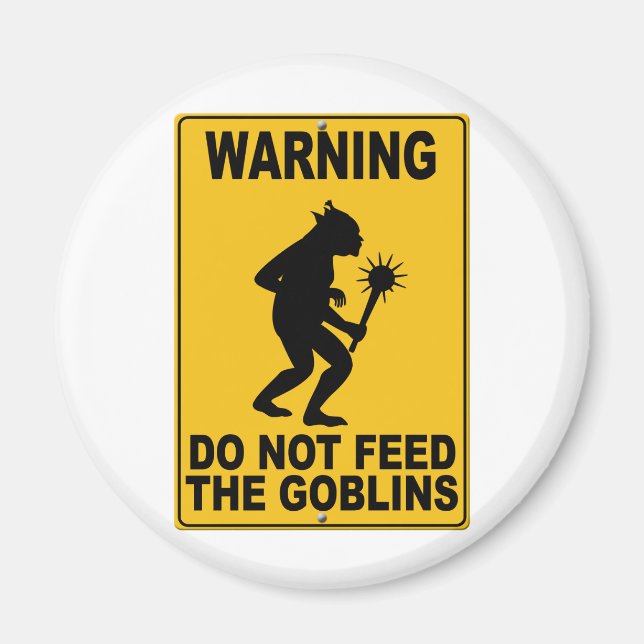 Aimant Ne pas nourrir les gobelins (Devant)