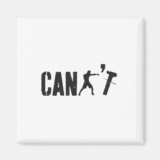 Aimant Ne peut pas drôle Boxing Coach Boxing Trainer Boxe (Devant)