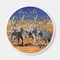 "Né Pour Être Distinctif" Zebra Art
