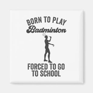 Aimant Né Pour Jouer Badminton Forcé D'Aller À L'École