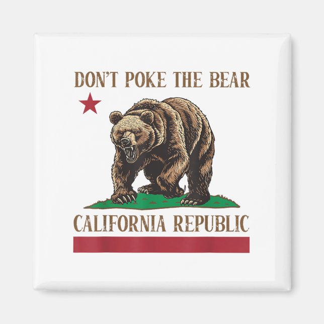 Aimant Ne prenez pas le brasier California Republic (Devant)