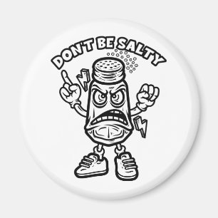 Aimant Ne sois pas salé, Illustration drôle