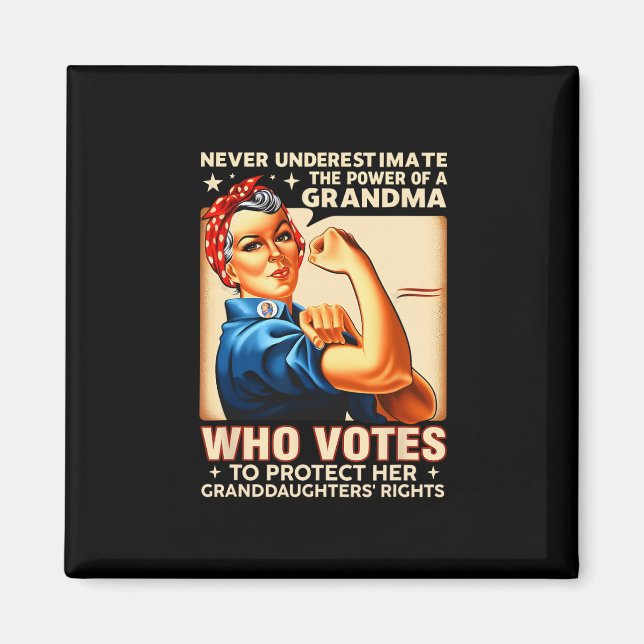 Aimant Ne Sous-Estimez Jamais Le Pouvoir D'Une Grand-Mère (Devant)