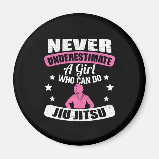 Aimant Ne Sous-Estimez Jamais Une Fille Qui Peut Faire Ji (Devant)