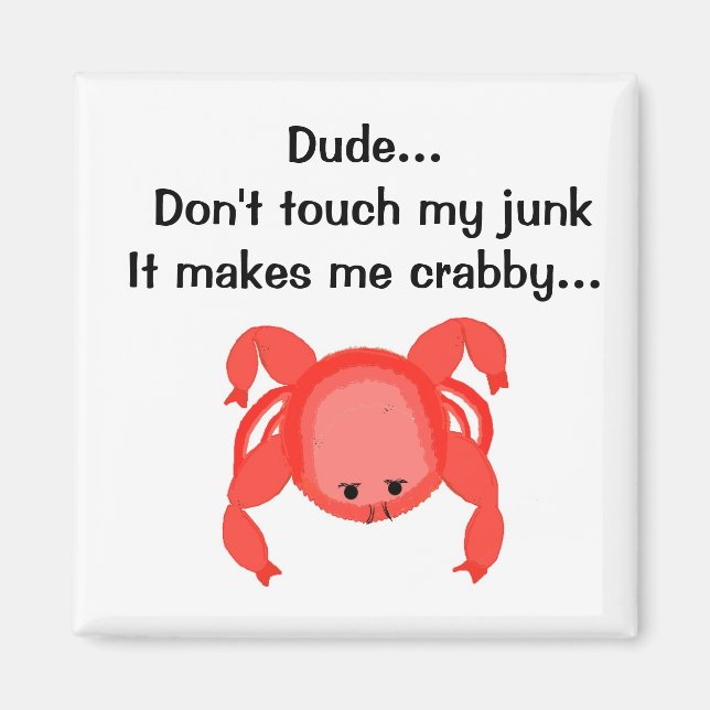 Aimant Ne touchez pas à mon cul (Devant)