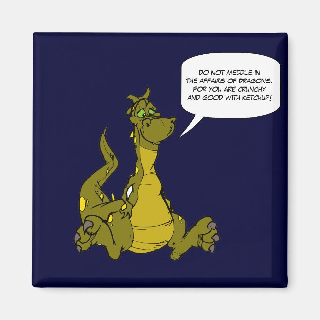 Aimant Ne vous mêlez pas des affaires des Dragons. (Devant)