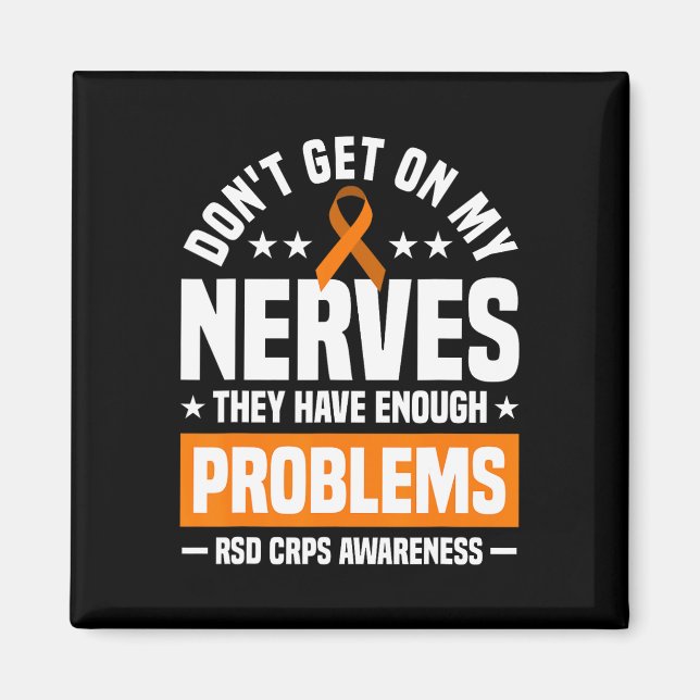Aimant Ne vous mettez pas sur mes nerfs Rsd Crps sensibil (Devant)