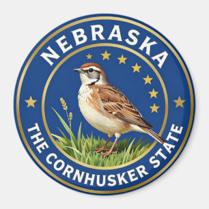 Aimant 🌾 Nebraska Meadowlark Cornhusker