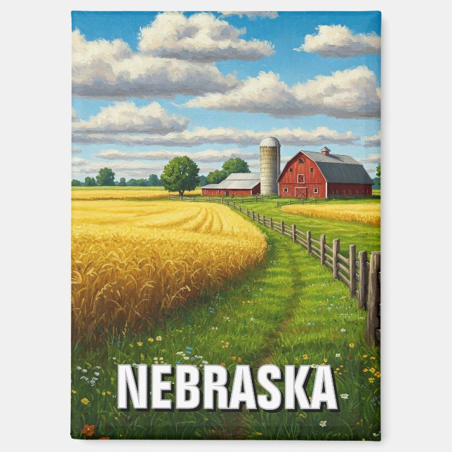 Aimant Nebraska Travel (Recto)