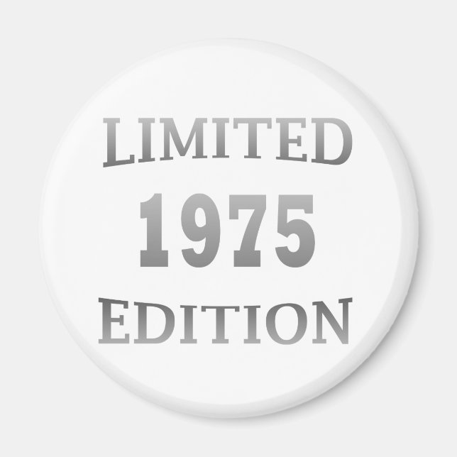 Aimant née en 1975 fête d'anniversaire (Devant)