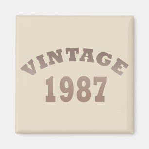 Aimant Née en 1987 élégante moderne vintage anniversaire