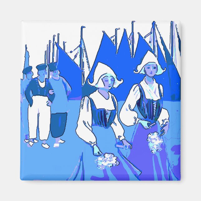 Aimant Néerlandais bleu, Filles (Devant)