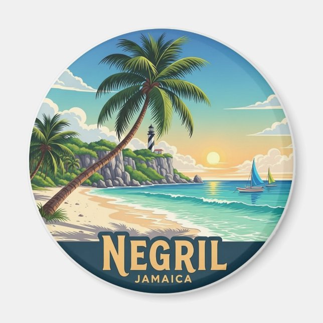 Aimant Negril Jamaica Beach (Devant)