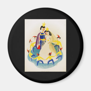 Aimant Neige blanche et les sept nains