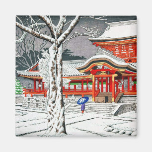 Aimant neige cool dans iwashimizu hachiman shrine kyoto