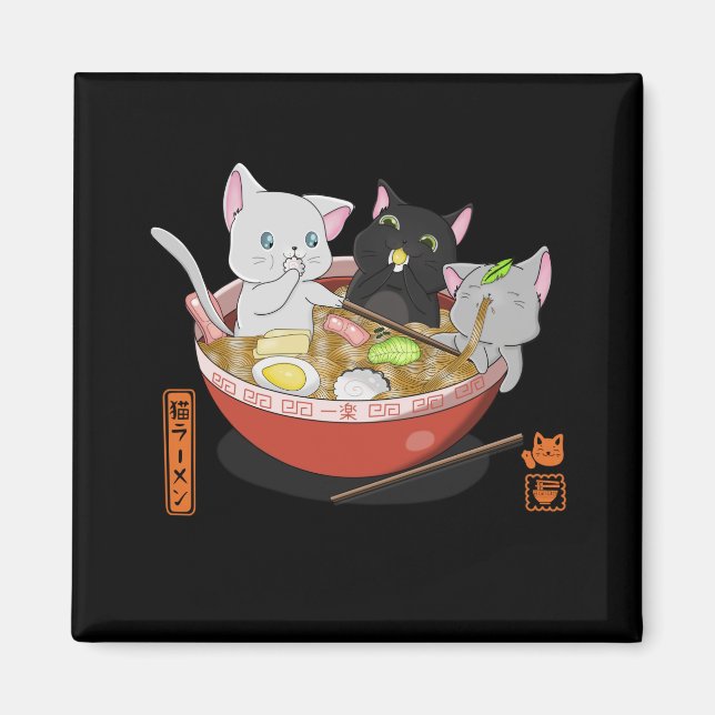 Aimant Neko Ramen (Devant)
