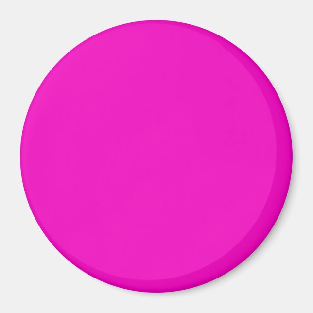 Aimant Neon Hot rose clair brillant mode couleur tendance (Devant)