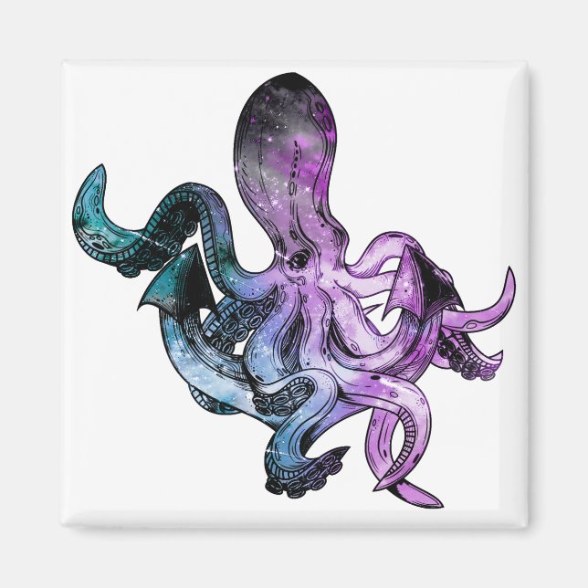 Aimant néon octopique (Devant)