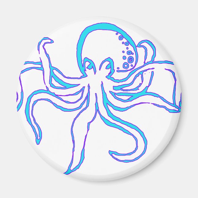 Aimant Neon Octopus (Devant)