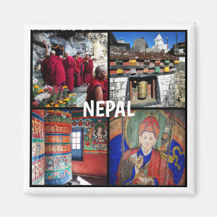 Aimant Népal - Bouddhisme, Stupa, Guru Rinpoche, prière