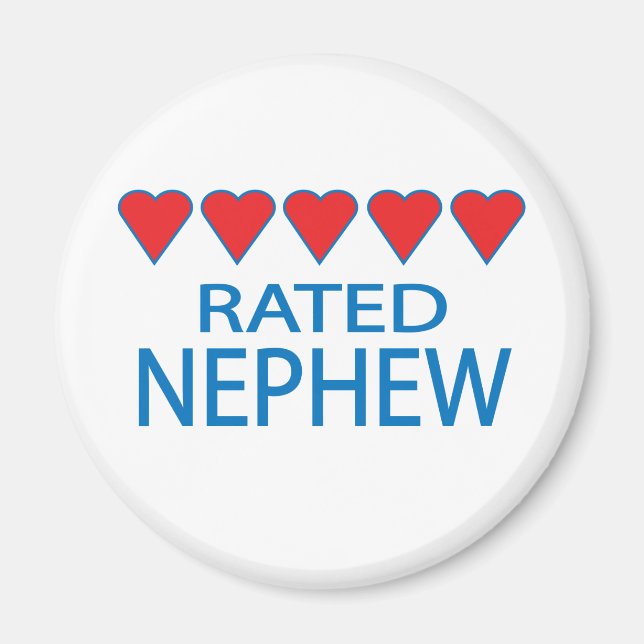 Aimant Nephew à cinq coeurs (Devant)