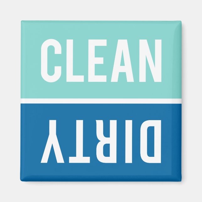 Aimant Nettoyage sec Aqua et Cobalt Blue Lave-vaisselle (Devant)