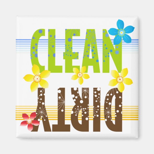 Aimant Nettoyer la fleur sale (Devant)