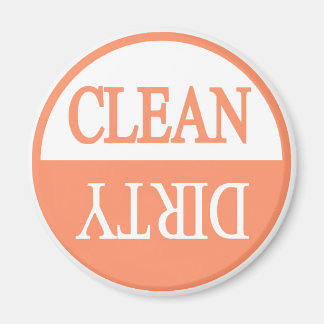 Aimant Nettoyer l'aimant rond de lave-vaisselle orange sa