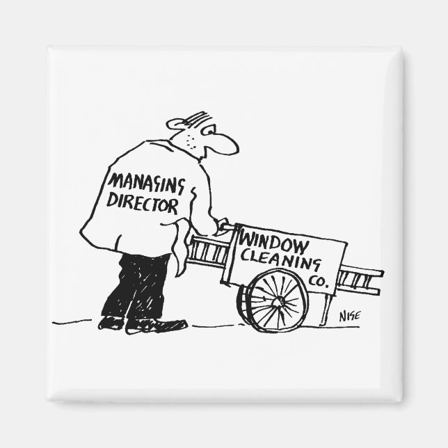 Aimant Nettoyeur de fenêtre avec panier de nettoyage de f (Devant)