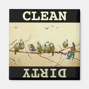 Aimant Nettoyez/aimant sale de lave-vaisselle