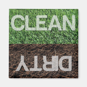 Aimant Nettoyez/aimant sale de lave-vaisselle