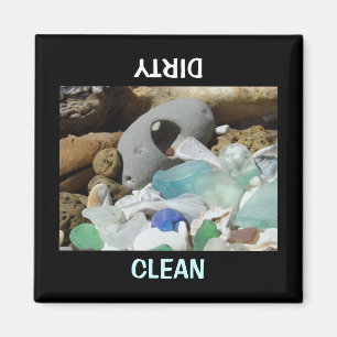 Aimant Nettoyez la coutume sale de lave-vaisselle de