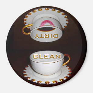 Aimant Nettoyez la cuisine sale de lave-vaisselle