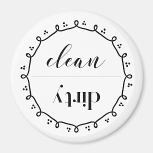 Aimant Nettoyez l'aimant sale de lave-vaisselle avec la