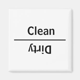 Aimant Nettoyez le lave-vaisselle sale