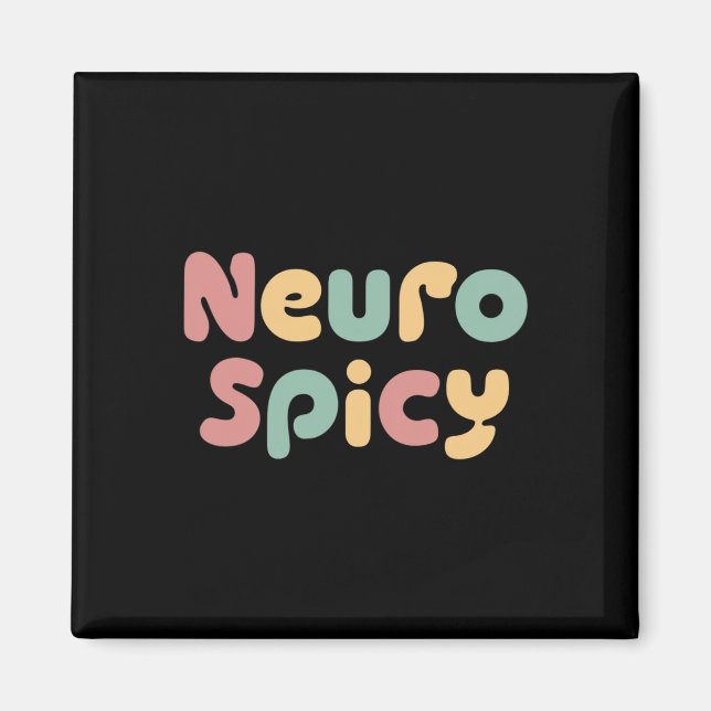 Aimant Neurodiversité Neuro épicée Autisme Adhd (Devant)