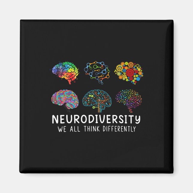 Aimant Neurodiversité Nous Pensons Tous Différemment Cern (Devant)