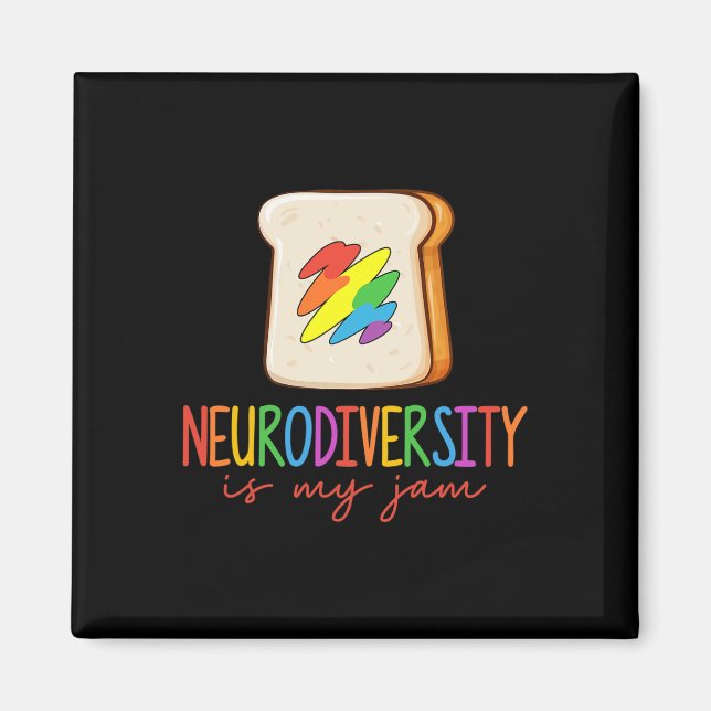 Aimant Neurodiversity Is My Jam Adhd Sensibilisation sur  (Devant)