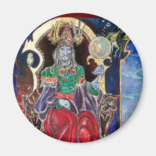 Aimant NEUROMANCER, bleu rouge (Devant)