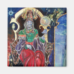 Aimant NEUROMANCER, bleu rouge