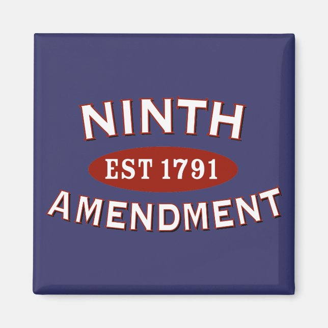 Aimant Neuvième amendement Est 1791 (Devant)