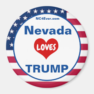 Aimant Nevada ADORE TRUMP Patriotic Fridge