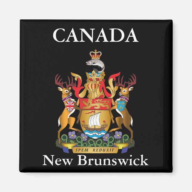 Aimant New Brunswick coat of arms (Devant)