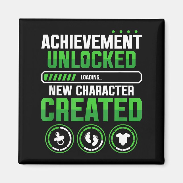 Aimant New Character D Gamer Pregnancy Announcement  (Devant)