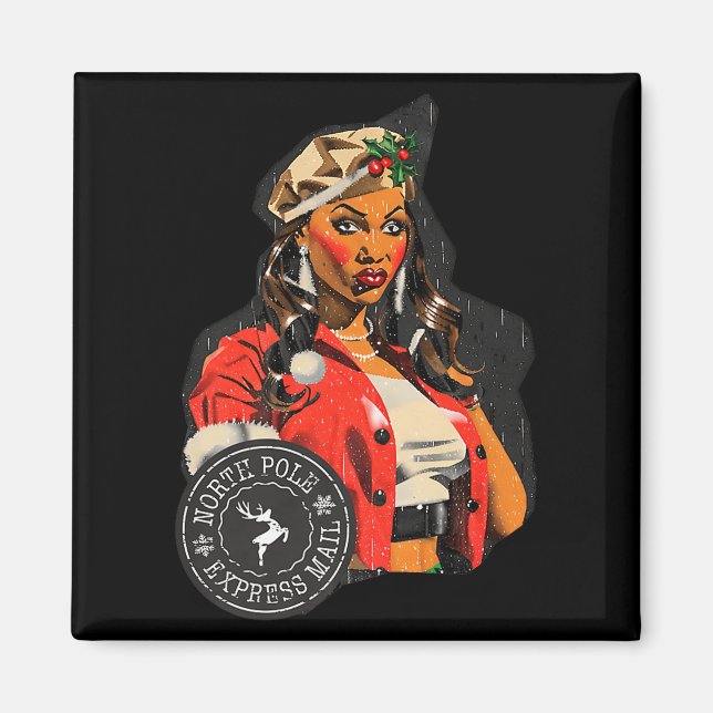 Aimant New Christmas North Le Express Mail Design Made Wi (Devant)